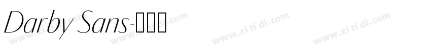 Darby Sans字体转换